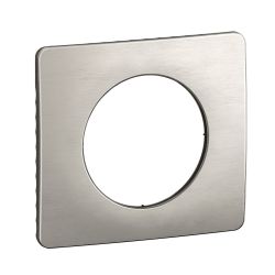 CP1701 Plaque de finition simple Legrand Céliane, coloris aluminium satiné