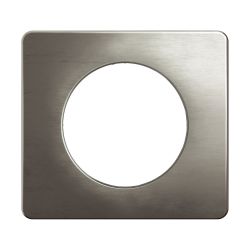 CP1801 Plaque de finition simple Legrand Céliane, coloris acier satiné