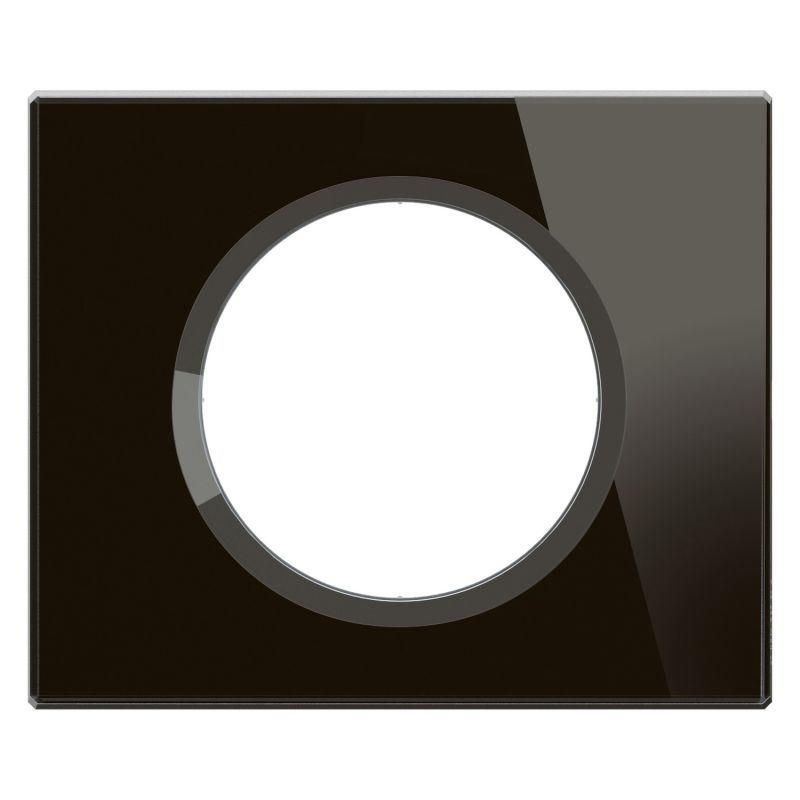 CP1901 Plaque de finition simple Legrand Céliane, coloris onyx noir