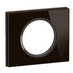 CP1901 Plaque de finition simple Legrand Céliane, coloris onyx noir
