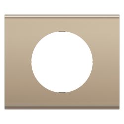 CP2101 Plaque de finition simple Legrand Céliane, coloris nickel satiné