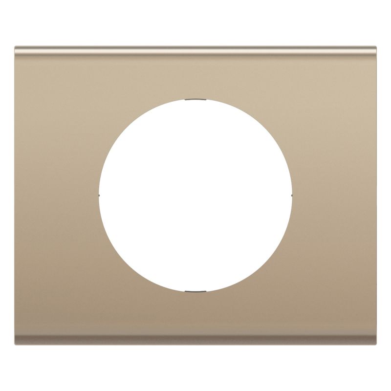 CP2101 Plaque de finition simple Legrand Céliane, coloris nickel satiné