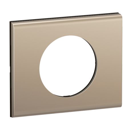 CP2101 Plaque de finition simple Legrand Céliane, coloris nickel satiné