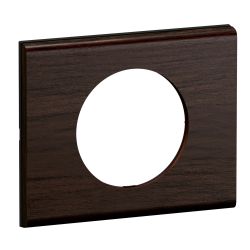 CP2501 Plaque de finition simple Legrand Céliane, coloris frêne wengué