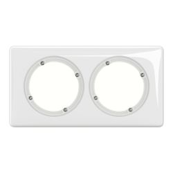 CP2701 Plaque de finition double blanc, IP44 Legrand Céliane