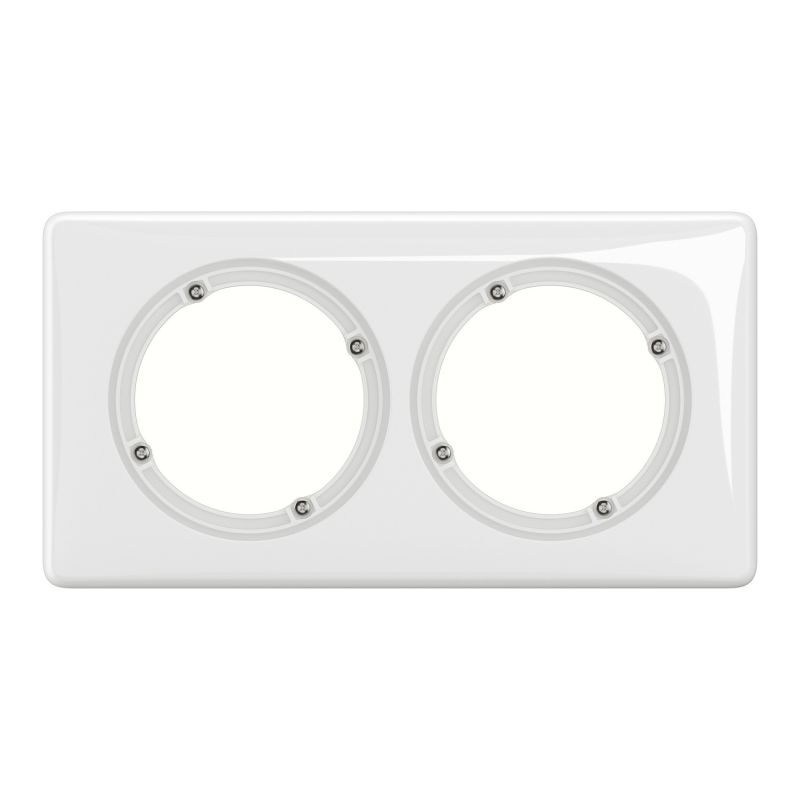 CP2701 Plaque de finition double blanc, IP44 Legrand Céliane