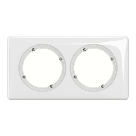 CP2701 Plaque de finition double blanc, IP44 Legrand Céliane
