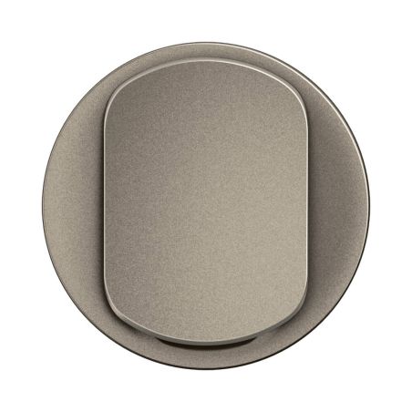 CT0001 Enjoliveur simple pour mécanisme interrupteur/va-et-vient ou poussoir Legrand Céliane, coloris titanium