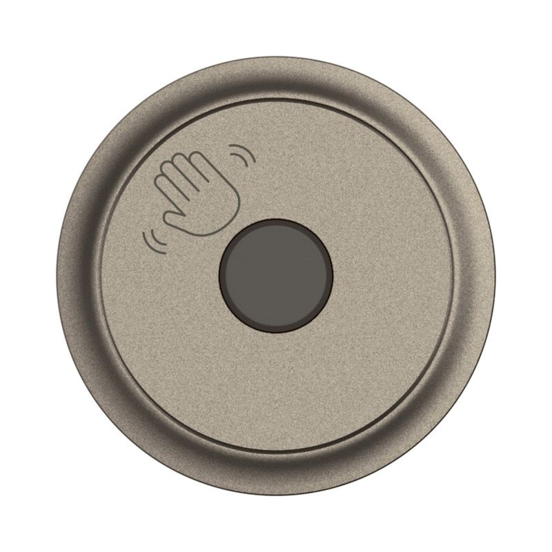 CT0003 Enjoliveur pour mécanisme commande d'éclairage sans contact Legrand Céliane, coloris titanium
