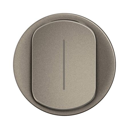 CT0007 Enjoliveur simple pour mécanisme interrupteur/va-et-vient ou poussoir témoin Legrand Céliane, coloris titanium