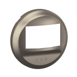 CT0051 Enjoliveur pour mécanisme détecteur mural sans dérogation Legrand Céliane, coloris titanium