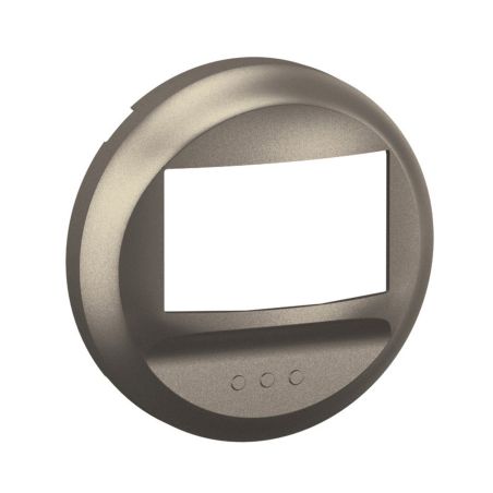 CT0051 Enjoliveur pour mécanisme détecteur mural sans dérogation Legrand Céliane, coloris titanium