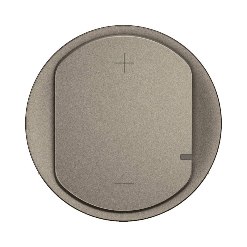 CT0060 Enjoliveur pour mécanisme variateur sans Neutre, 2 fils, 125W LED Legrand Céliane, coloris titanium