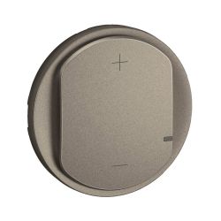 CT0060 Enjoliveur pour mécanisme variateur sans Neutre, 2 fils, 125W LED Legrand Céliane, coloris titanium
