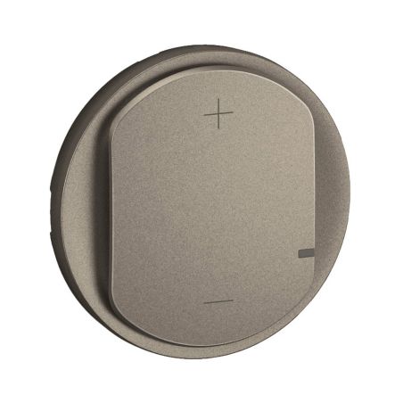 CT0060 Enjoliveur pour mécanisme variateur sans Neutre, 2 fils, 125W LED Legrand Céliane, coloris titanium