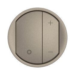 CT0061 Enjoliveur pour mécanisme variateur pour ballast 1-10V, 600VA, Avec Neutre Legrand Céliane, coloris titanium