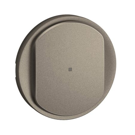 CT0064 Enjoliveur pour mécanisme variateur avec Neutre, 3 fils, 150W LED Legrand Céliane, coloris titanium