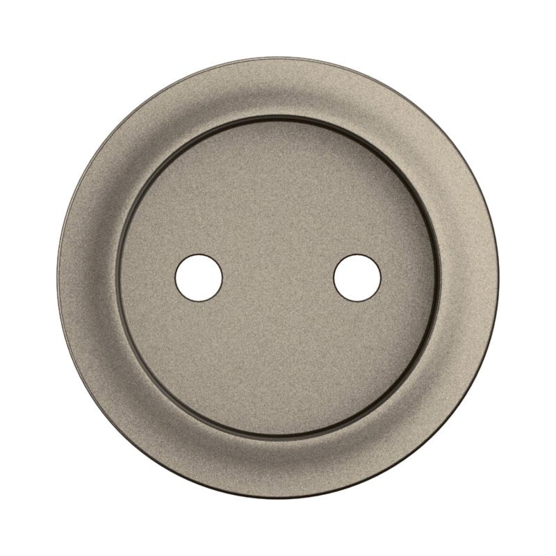 CT0110 Enjoliveurpour mécanisme prise de courant 2P, 16A, 250V Legrand Céliane, coloris titanium