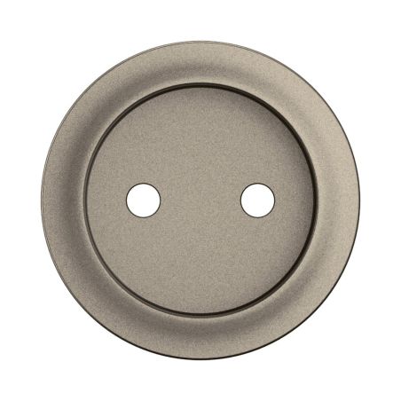 CT0110 Enjoliveurpour mécanisme prise de courant 2P, 16A, 250V Legrand Céliane, coloris titanium