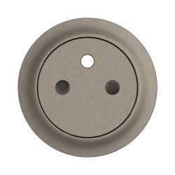 CT0111 Enjoliveur pour Mécanisme prise de courant 2P+T, 16A, 250V Legrand Céliane, coloris titanium