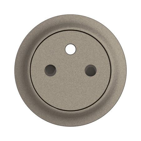 CT0111 Enjoliveur pour Mécanisme prise de courant 2P+T, 16A, 250V Legrand Céliane, coloris titanium