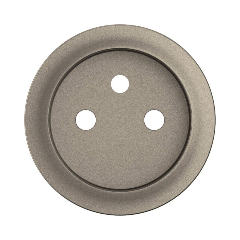 CT0116 Enjoliveur pour mécanisme prise de courant spéciale rénovation, 2P+T, 16A Legrand Céliane, coloris titanium