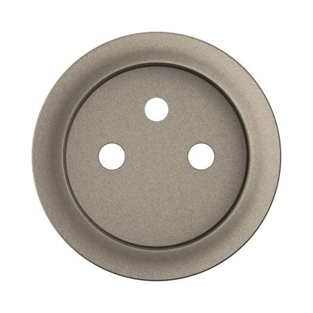 CT0116 Enjoliveur pour mécanisme prise de courant spéciale rénovation, 2P+T, 16A Legrand Céliane, coloris titanium