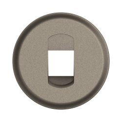 CT0311 Enjoliveur pour mécanisme prise haut-parleurs à poussette, Simple Legrand Céliane, coloris titanium
