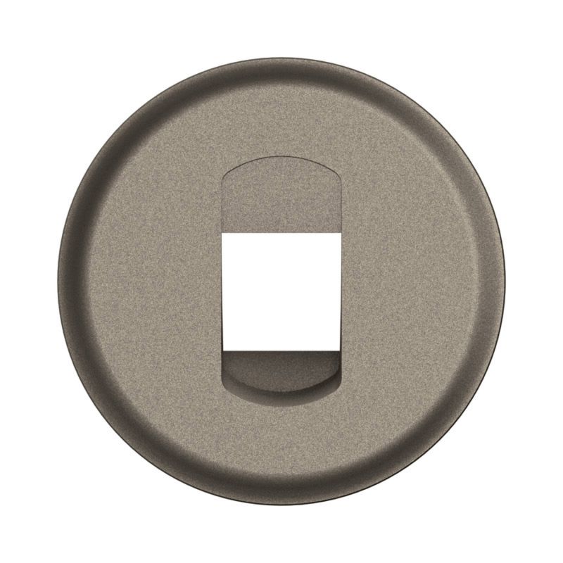 CT0311 Enjoliveur pour mécanisme prise haut-parleurs à poussette, Simple Legrand Céliane, coloris titanium
