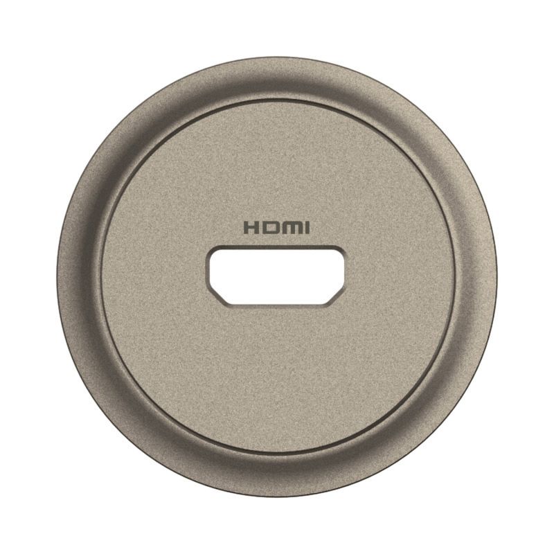 CT0314 Enjoliveur pour mécanisme prise HDMI 2.0 TYPE-A Legrand Céliane, coloris titanium