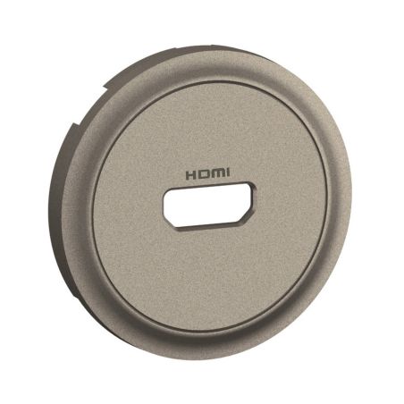 CT0314 Enjoliveur pour mécanisme prise HDMI 2.0 TYPE-A Legrand Céliane, coloris titanium