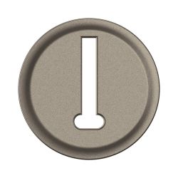 CT0338 Enjoliveur pour mécanisme prise téléphone en T Legrand Céliane, coloris titanium
