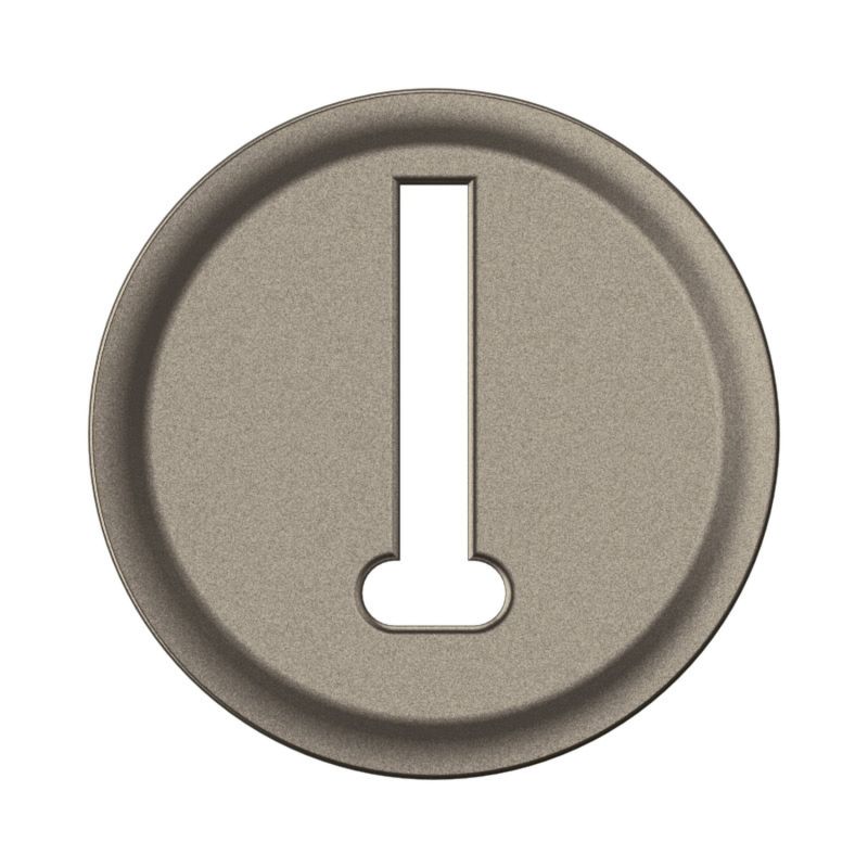 CT0338 Enjoliveur pour mécanisme prise téléphone en T Legrand Céliane, coloris titanium