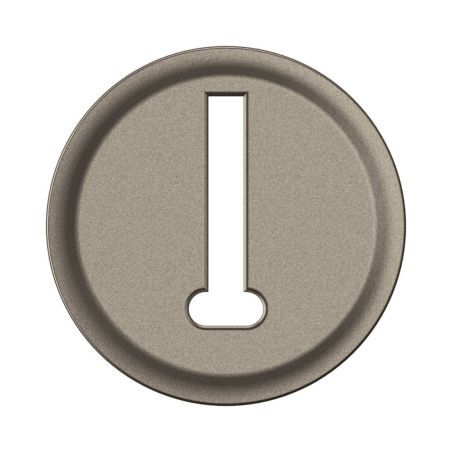 CT0338 Enjoliveur pour mécanisme prise téléphone en T Legrand Céliane, coloris titanium