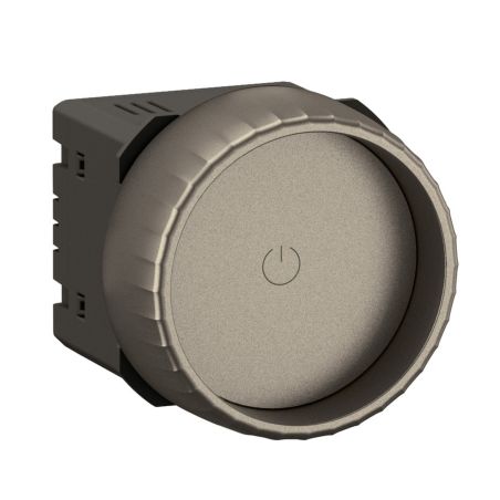 CT0408 Mécanisme variateur Rotary avec ou sans Neutre 200W LED avec enjoliveur Legrand Céliane, coloris titanium