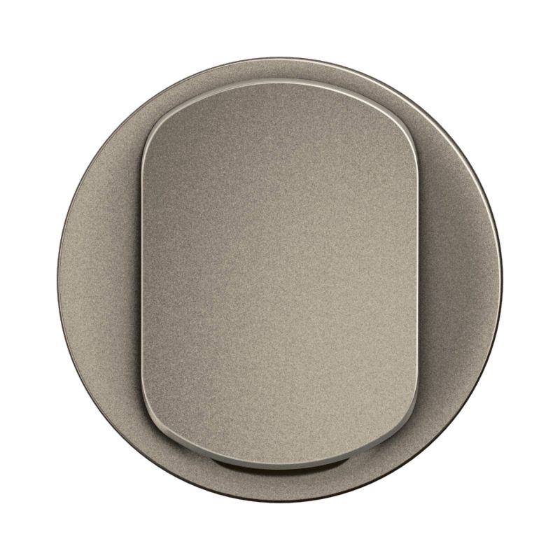 CT1001 Enjoliveur simple pour mécanisme interrupteur/va-et-vient ou poussoir lumineux Legrand Céliane, coloris titanium