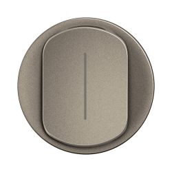 CT1005 Enjoliveur pour mécanisme permutateur lumineux Legrand Céliane, coloris titanium