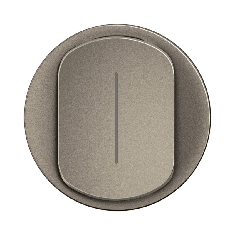 CT1005 Enjoliveur pour mécanisme permutateur lumineux Legrand Céliane, coloris titanium