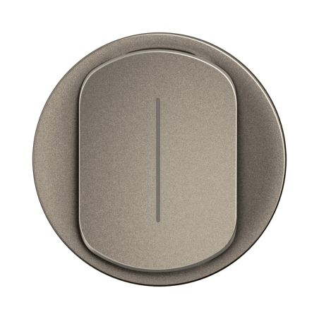 CT1005 Enjoliveur pour mécanisme permutateur lumineux Legrand Céliane, coloris titanium