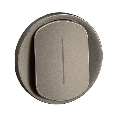 CT1005 Enjoliveur pour mécanisme permutateur lumineux Legrand Céliane, coloris titanium