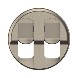 CT2346 Enjoliveur pour mécanisme RJ45, Double Legrand Céliane, coloris titanium