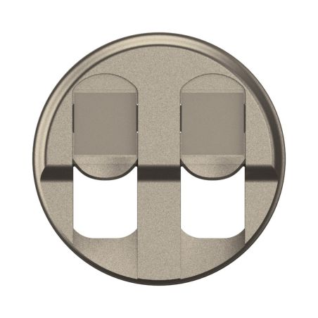 CT2346 Enjoliveur pour mécanisme RJ45, Double Legrand Céliane, coloris titanium