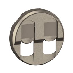 CT2346 Enjoliveur pour mécanisme RJ45, Double Legrand Céliane, coloris titanium