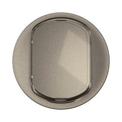 CT5001 Enjoliveur porte étiquette pour mécanisme interrupteur/va-et-vient ou poussoir Legrand Céliane, coloris titanium