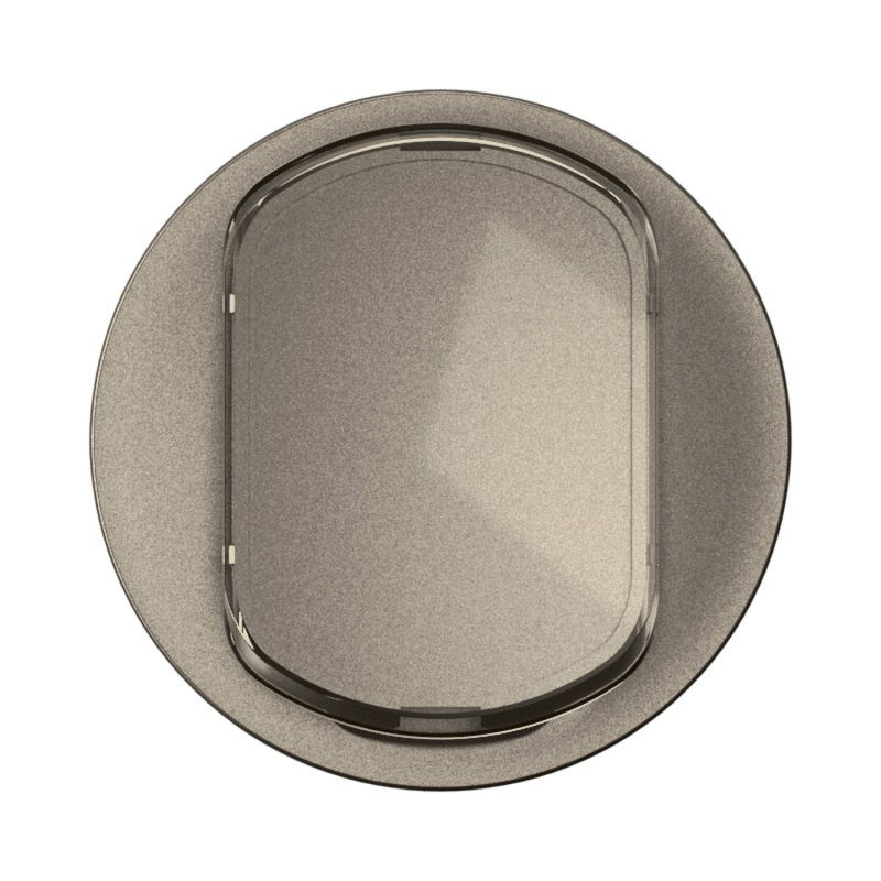 CT5001 Enjoliveur porte étiquette pour mécanisme interrupteur/va-et-vient ou poussoir Legrand Céliane, coloris titanium
