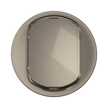 CT5001 Enjoliveur porte étiquette pour mécanisme interrupteur/va-et-vient ou poussoir Legrand Céliane, coloris titanium