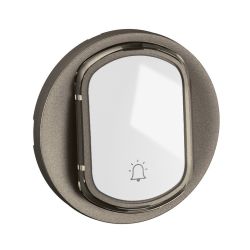 CT5001 Enjoliveur porte étiquette pour mécanisme interrupteur/va-et-vient ou poussoir Legrand Céliane, coloris titanium