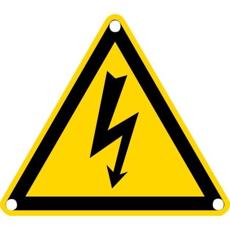 437121 AGI Robur - Triangle aluminium ''Eclair'' anti UV - 3 trous de fixation - 100 x 100 x 1mm