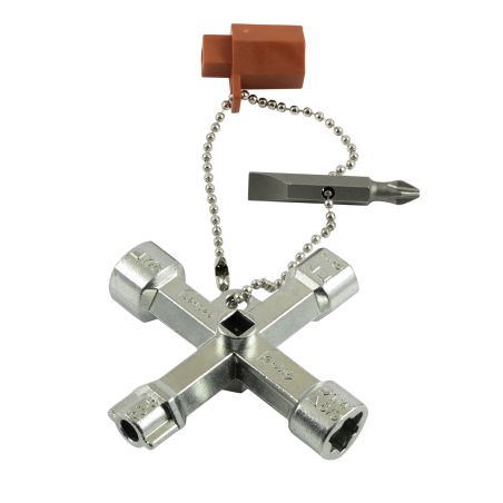 394029 AGI Robur - Clé universelle 10 empreintes pour armoires électriques ou de chantier