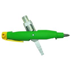 394021 AGI Robur - Clé universelle bâtiment - Carré 8mm, triangle 9mm, carré étagé mâle 6 à 9mm, embout 1/4” PH2 x 25mm
